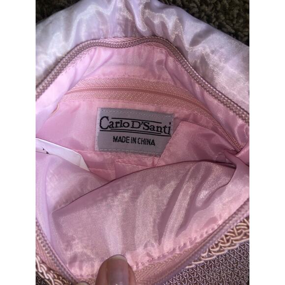 Carlo D’Santi crochet purse pink 7x9 with flap - Picture 5 of 5